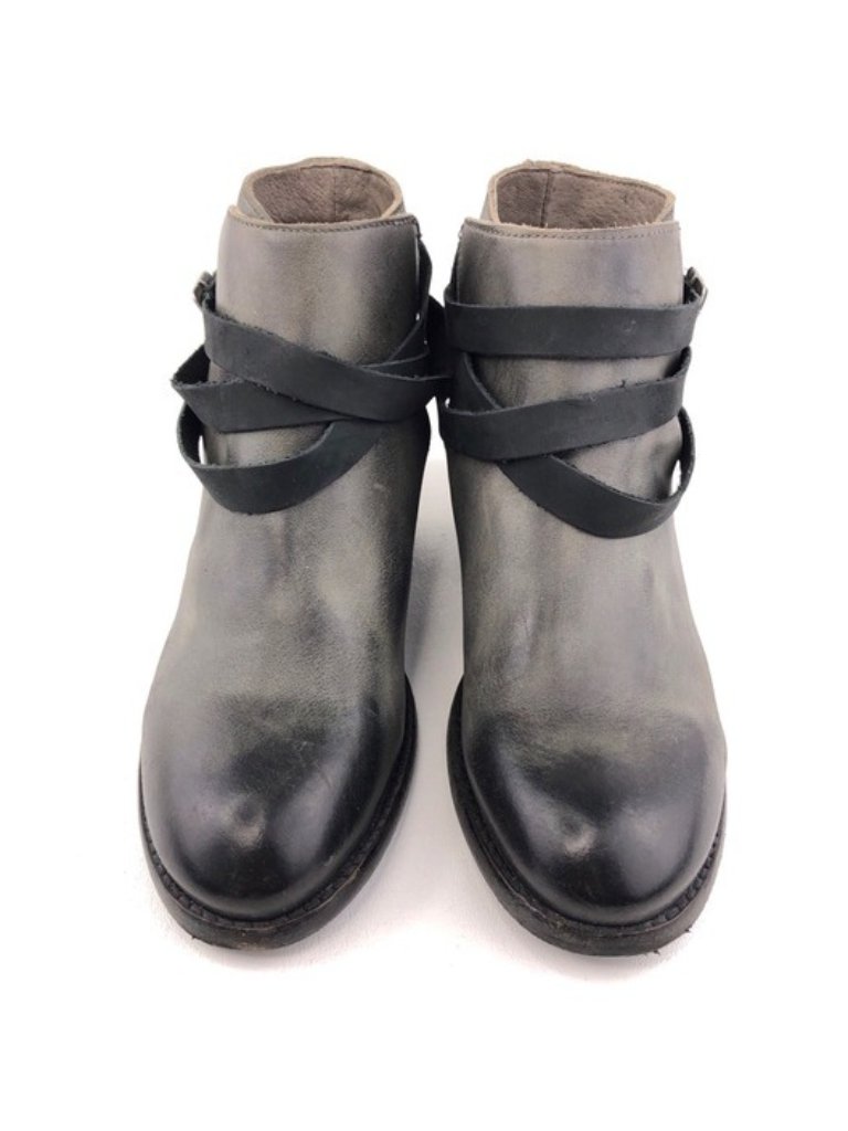 Hudson London Horrigan Smoke Leather Ankle Booties Eur 38 — image 4 of 8